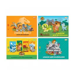 Зошит для малювання Yes А4 12аркушів скоба з перфорацією (Jurassic World.Kids) в асортименті