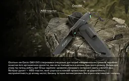 Ніж з фіксованим лезом Ganzo (G8012V2-BK) чорний - мініатюра 7