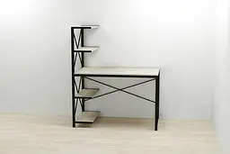 Комп'ютерний стіл Ferrum-decor Джек 75x140x60 Чорний ДСП Сонома (FRD-104403) - мініатюра 2
