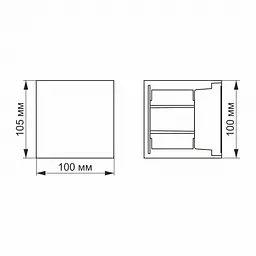 LED Світильник архітектурний AR04 IP54 VIDEX 6W 2700K - мініатюра 7