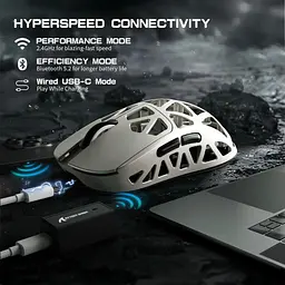 Миша Attack Shark R2 Magnesium Alloy 8K White (AS-6972792470375-W) [159851] - мініатюра 8