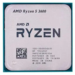 Процесор AMD Ryzen 5 3600 (100-000000031) (Socket AM4, 12T, 4.2 ГГц, Tray) Б/в