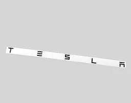 Емблема буквене позначення Tesla Сірий з Чорним Пластик на скотчі (букви) (Завод) - мініатюра 2