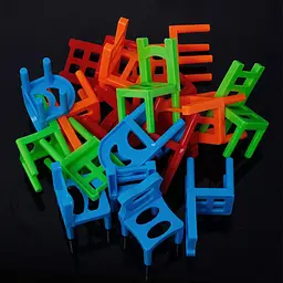 Настільна інтерактивна гра Ummi 301 Balance Chairs (18pcs) Colorful - мініатюра 4