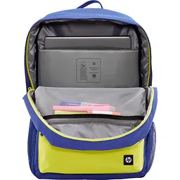 Рюкзак для ноутбука HP 15.6` Campus Blue, синьо-жовтий - мініатюра 7
