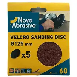 Коло абразивне NovoAbrasive без отворів 5шт P60 самозачепне 125мм