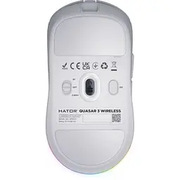 Комп'ютерна мишка Hator Quasar 3 Wireless White (HTM731) - мініатюра 5
