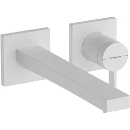 Змішувач для умивальника Hansgrohe Tecturis E прихованого монтажу matt white 73051700
