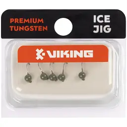 Мормишка вольфрамова Viking Fishing Round 0.3g 3mm Olive (5шт) - мініатюра 2