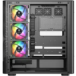 Корпус ModeCom VOLCANO AQ500 ARGB MIDI FRONT LCD 6,2” 4x120mm fans BLACK без БЖ ATX - мініатюра 4
