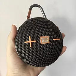 Кругла Bluetooth колонка з функцією speakerphone і радіо чорна TG648 - мініатюра 2