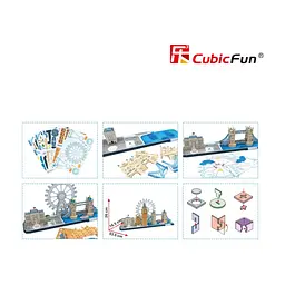 Пазл Cubic Fun Тривимірний пазл CityLine London (MC253h) - мініатюра 5