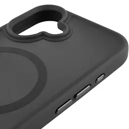 TPU+PC чохол Metal Buttons with MagSafe для Apple iPhone 17 (6.3) Чорний / Black - мініатюра 4