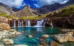 Алмазна мозаїка Водоспад в горах 30×40 см 60790
