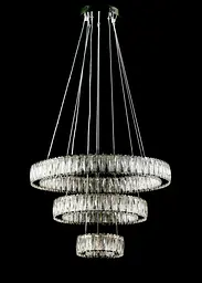 Світлодіодна люстра Splendid Ray L50804/600+400+200/3 LED (CH) з кришталем, хром, 100 Вт, з пультом і димером - мініатюра 3