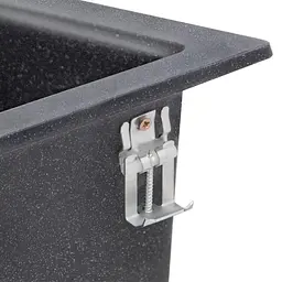 Кухонна мийка Lidz 460x515/200 BLM-14 (LIDZBLM14460515200), Чорний - мініатюра 5