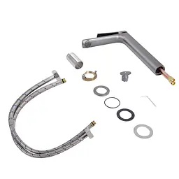 Змішувач для раковини Qtap Slavonice високий QTSLA269GMB45925 Gunmetal Black PVD - мініатюра 4