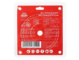 Диск алмазний Vitals Master Ceramic 200х1.8х25.4/22.2х10 мм (00000001681103) - мініатюра 2