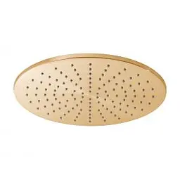 Верхній душ Paffoni Master King Tondo Ø30 см honey gold brushed ZSOF079HGSP, Золотий