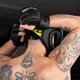 Боксерський шолом Phantom Athletic Apex Face Saver Black/Neon Yellow - мініатюра 4