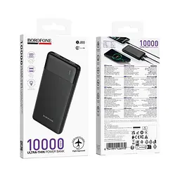 Універсальна мобільна батарея BOROFONE Clever power bank BJ88 10000mAh | 2USB/1Type-C, 2A | - мініатюра 2