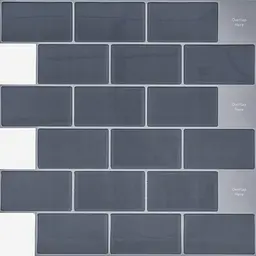Самоклеюча поліуретанова плитка Sticker Wall сірий цегла 305х305х1мм SW-00001153