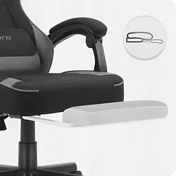 Крісло Cabro C504 Black-Grey тканина - мініатюра 9