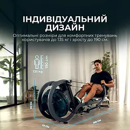 Гребний тренажер Cecotec Drumfit Rower 20000 Neptuno - мініатюра 6