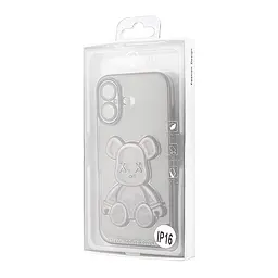 Чохол Shining Bear Case Protected Camera iPhone 16 Black - мініатюра 2