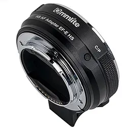 Перехідник Commlite CM-EF-E HS AF для об'єктивів EF/EF-S на E-Mount - мініатюра 2