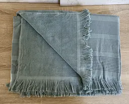 Простирадло махрове Parisa Home Pike 150х200 щільність 400 г/м2 м'ята - мініатюра 5