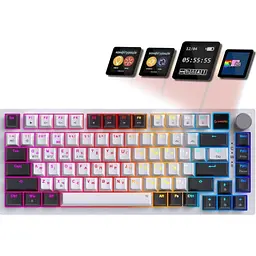 Клавіатура GamePro Asgard Valhalla Pro QLAB Sakura Switch White (MK160-W-D-QS-PRO) - мініатюра 2