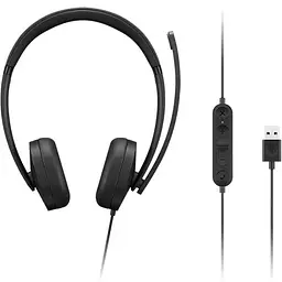 Гарнітура Lenovo USB-A Wired Stereo Headset Gen 2 (4XD1P83425) - мініатюра 2