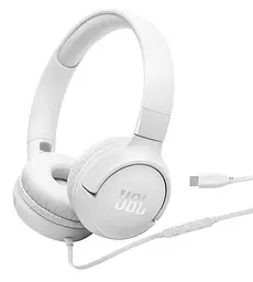 Навушники з мікрофоном JBL Tune 520C USB-C JBLT520CWHT White