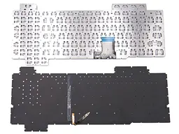 Клавіатура для ASUS TUF Gaming FX504, FX504GD, FX504GE, FX504GM ,FX80, FX80GM (RU Black без рамки з підсвічуванням) - мініатюра 2
