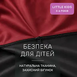 Дитяча постільна білизна MIRSON LITTLE KIDS фланель Black/Red 110х160см (2200012799789) - мініатюра 5