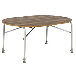 Складний стіл Bo-Camp Feather Oval 130x90 cm Brown (1404466), Світло-коричневий - мініатюра 2