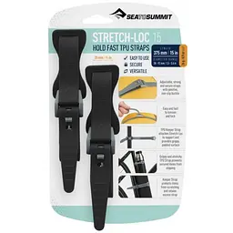 Стяжки Sea To Summit Stretch-Loc 15 TPU Straps 20 х 375 мм Чорний