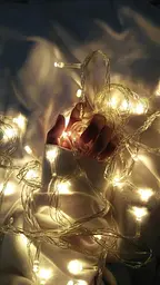 Світлодіодна гірлянда Leds нитка силікон 2 м 20 led батарейки АА - мініатюра 3