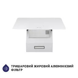 Витяжка декоративна похила Minola HVS 5224 WH 700 LED - мініатюра 6