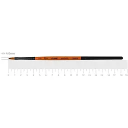 Пензель синтетика овальна FLAME 1368FR №00 коротка ручка Rosa [CD]