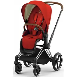 Прогулянкова коляска Cybex Priam 4.0 Autumn Gold шасі Chrome Brown 2023 р.