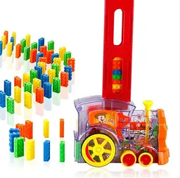 Іграшка поїзд доміно DOMINO Happy Truck 60 деталей Розвиваючий конструктор паровозик музичний - мініатюра 5