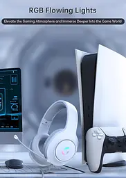 Ігрова гарнітура CM7002 для PS5, PS4, ПК, Mac, Switch, Xbox Series, об'ємний звук RGB Ігрові навушники з шумозаглушувальним - мініатюра 3