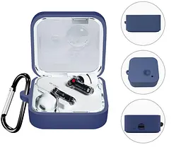 Чохол-накладка DK Silicone Candy Friendly з карабіном для Nothing Ear (2) (dark blue) - мініатюра 2
