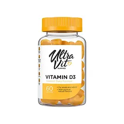 Вітамін D3 VPLab UltraVit Vitamin D3 Gummies, 60 желейок для підтримки кісток та зубів.