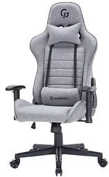 Ігрове крісло GamePro GC575FB Gray Fabric (GC575FG) - мініатюра 2