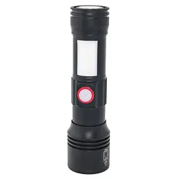 Ліхтар Quantum Adept 10W LED zoom +COB з USB+ Li-ion18650/2600mAh (QM-FL1031-18650/2600) - мініатюра 7