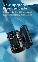 Бездротові навушники M10 TWS bluetooth 5.1 black OPM з павербанком - мініатюра 15