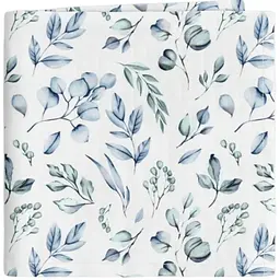 Муслінова пелюшка Cosas Flowers CS2 110х150 см біла з блакитним (MuslinDiapers_FoliageBlueMint_110x150)